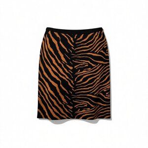 M MISSONI Wool Blend Knit Skirt – Zebra Stripe – Made in Italy